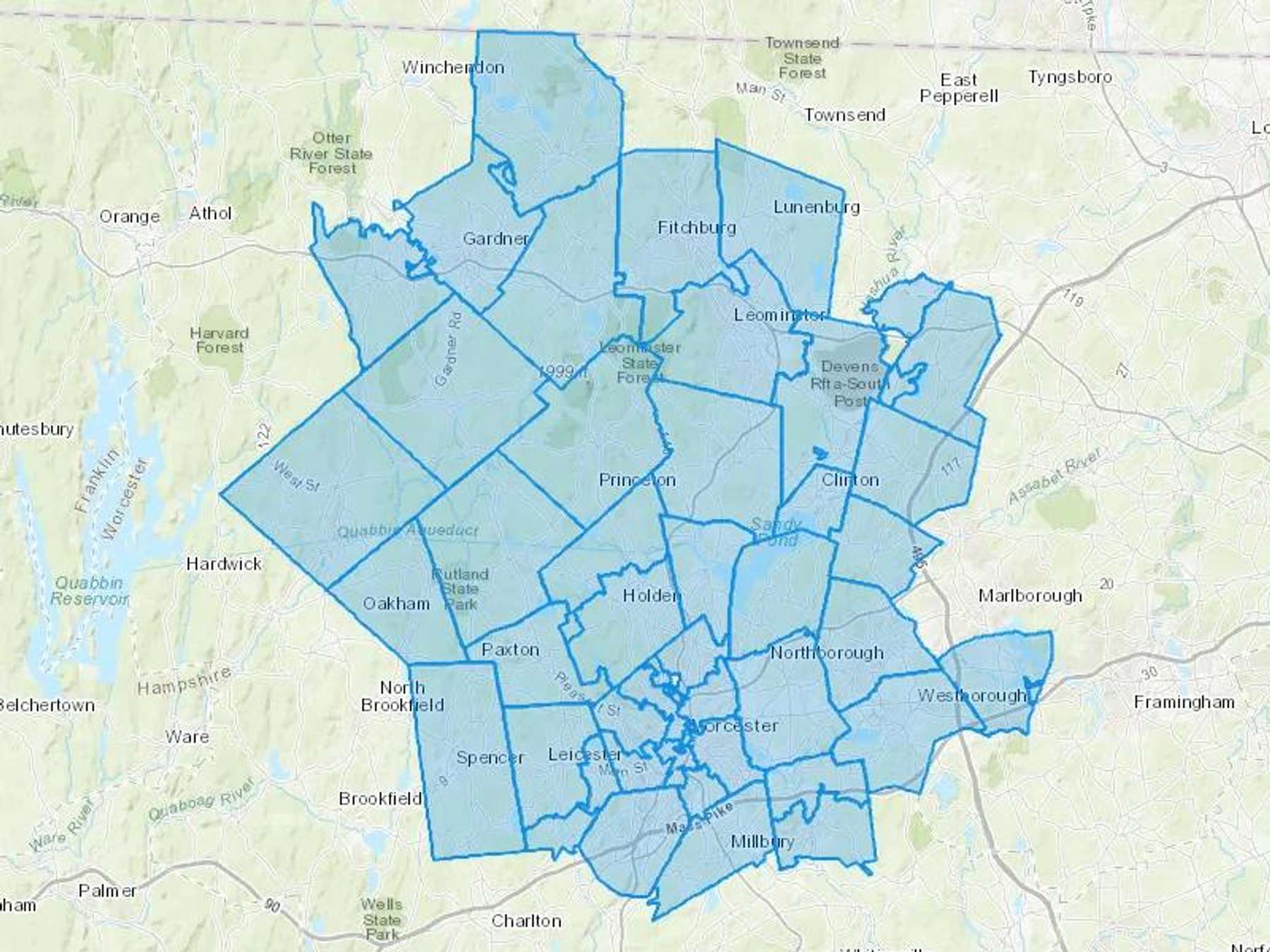 Congers Heating & Cooling Cash Heating Oil Delivery Map Map With The Congers Heating & Cooling Heating Oil Delivery Area Shaded In Blue