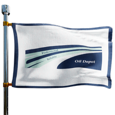 Oil Depot Heating Oil Prices Flag Photo of Oil Depot flag denoting best heating oil prices the company offers