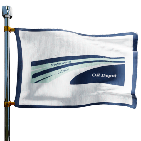 Oil Depot Heating Oil Prices Flag Photo of Oil Depot flag denoting best heating oil prices the company offers
