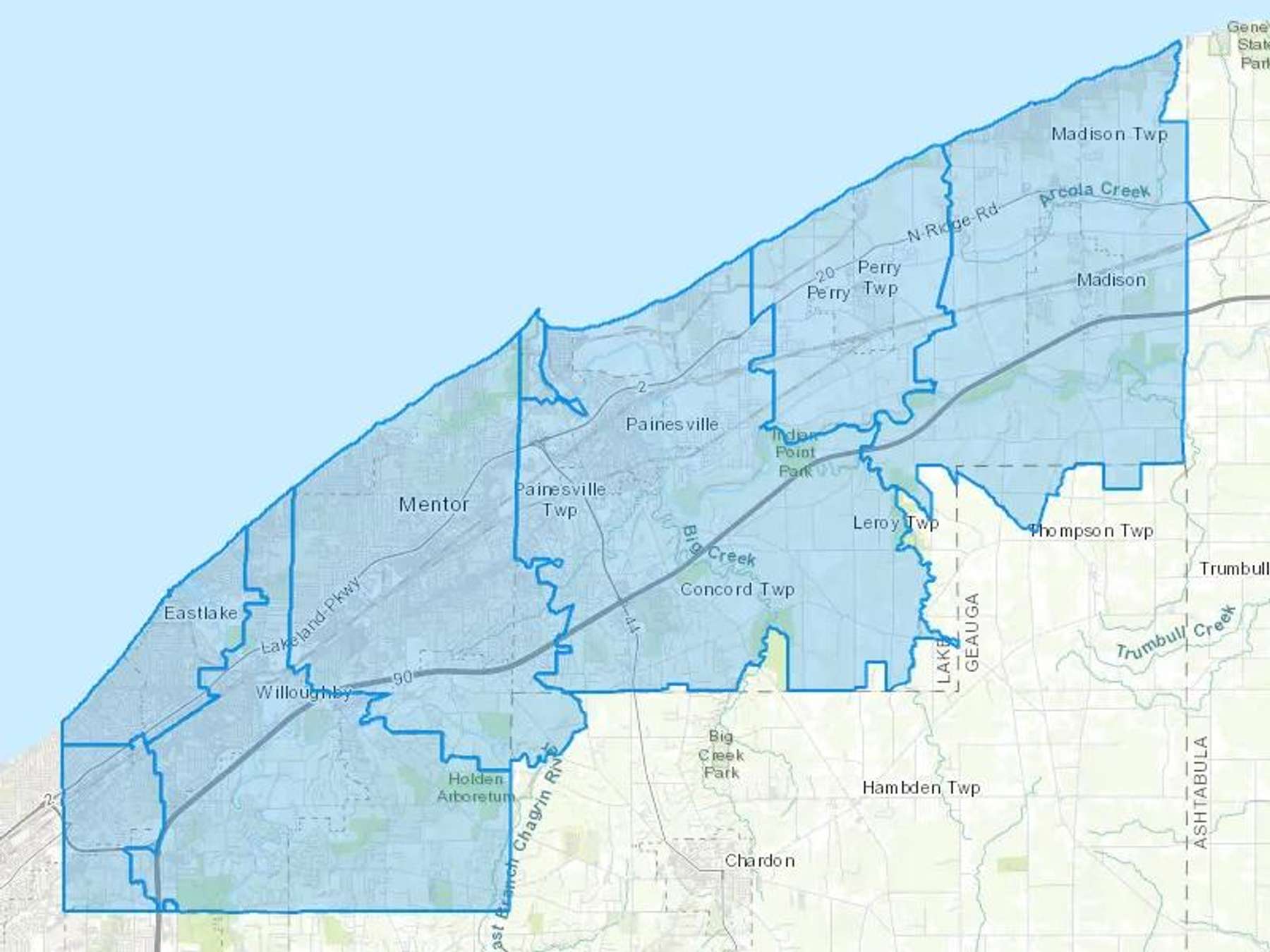 Sines Inc Cash Heating Oil Delivery Map Map With The Sines Inc Heating Oil Delivery Area Shaded In Blue