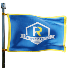 Rowley Fuel Heating Oil Prices Flag Photo of Rowley Fuel flag denoting best heating oil prices the company offers