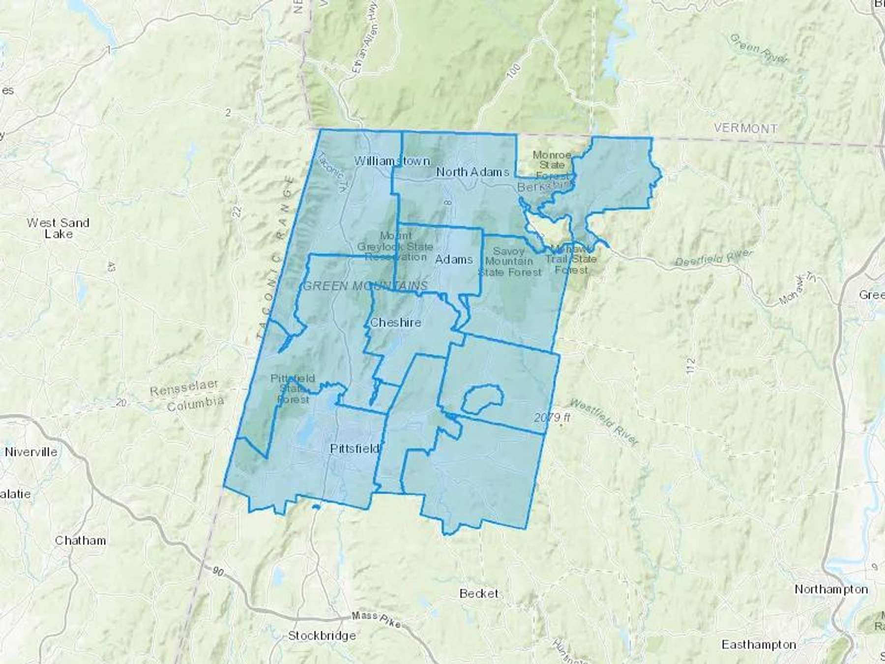 Rowley Fuel Cash Heating Oil Delivery Map Map With The Rowley Fuel Heating Oil Delivery Area Shaded In Blue