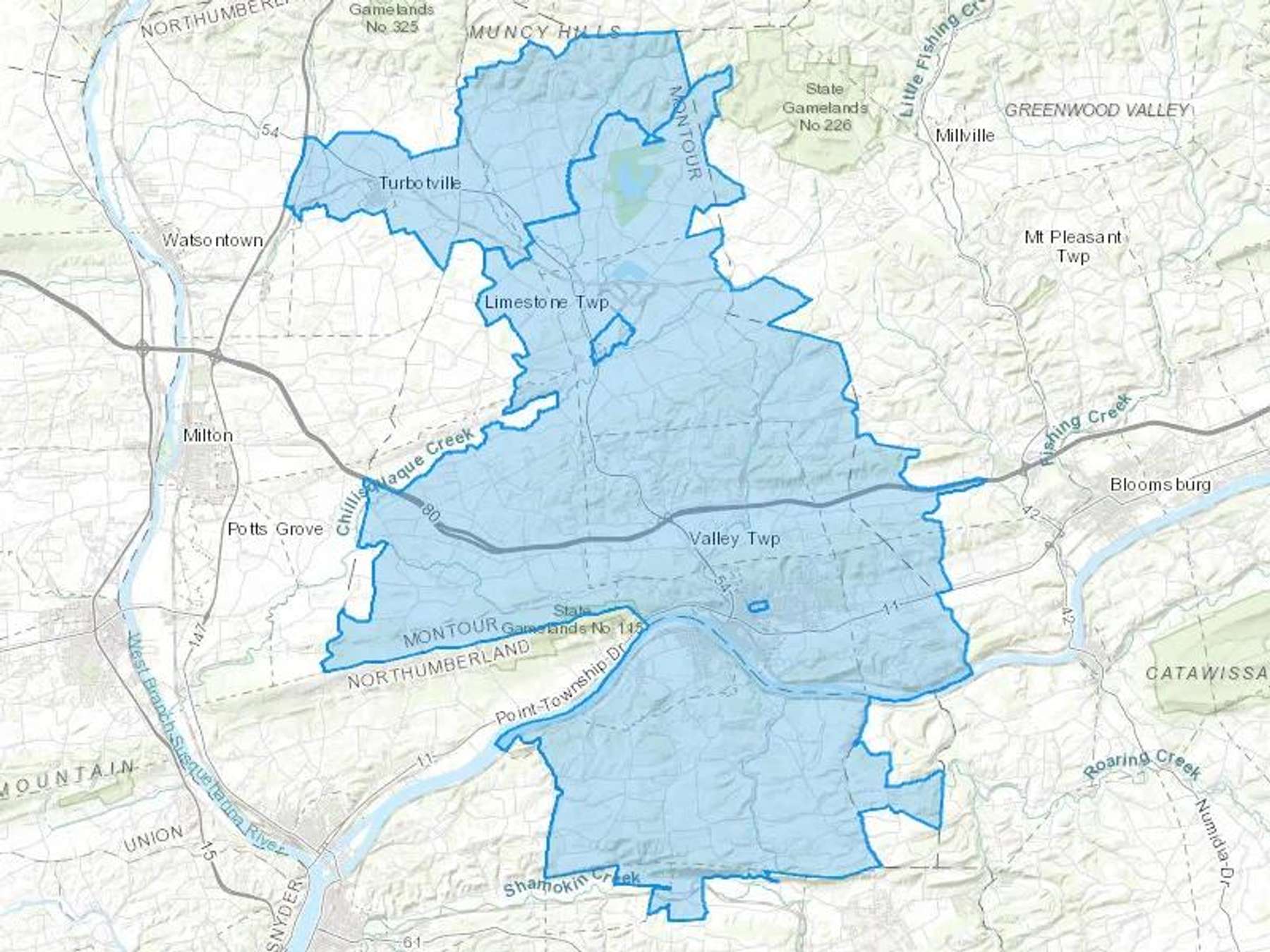 Leighow Oil Co Inc Cash Heating Oil Delivery Map Map With The Leighow Oil Co Inc Heating Oil Delivery Area Shaded In Blue