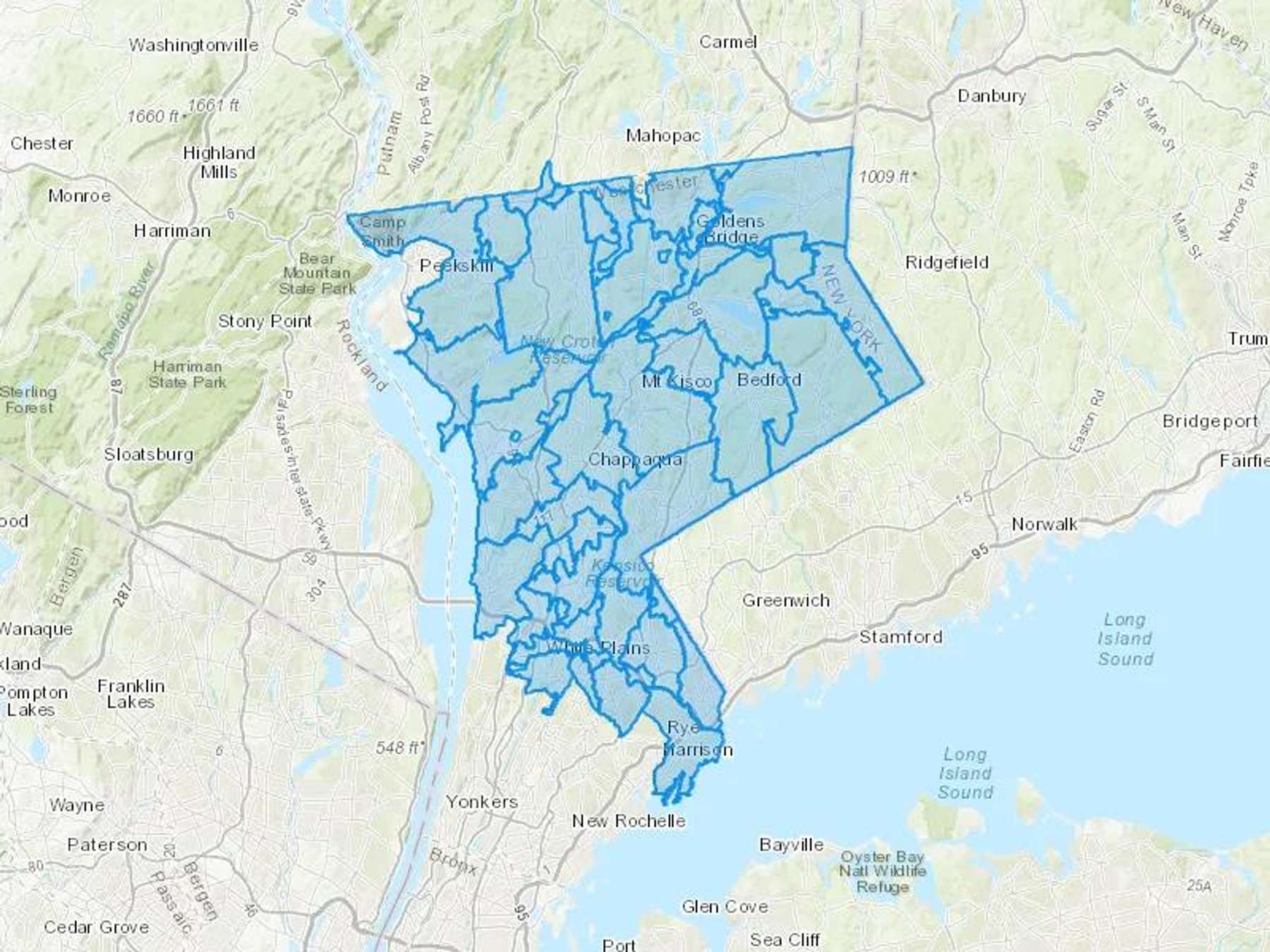 Marshall Oil Company Inc Cash Heating Oil Delivery Map Map With The Marshall Oil Company Inc Heating Oil Delivery Area Shaded In Blue