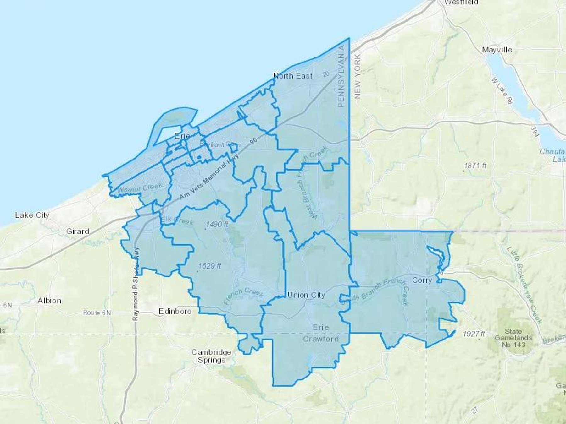 Lowbucs Inc Cash Heating Oil Delivery Map Map With The Lowbucs Inc Heating Oil Delivery Area Shaded In Blue