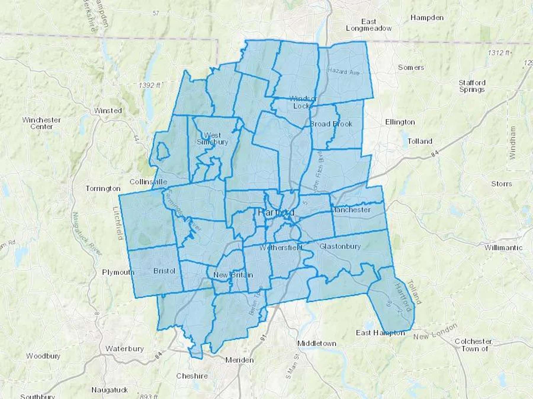 Kasden Fuel Cash Heating Oil Delivery Map Map With The Kasden Fuel Heating Oil Delivery Area Shaded In Blue