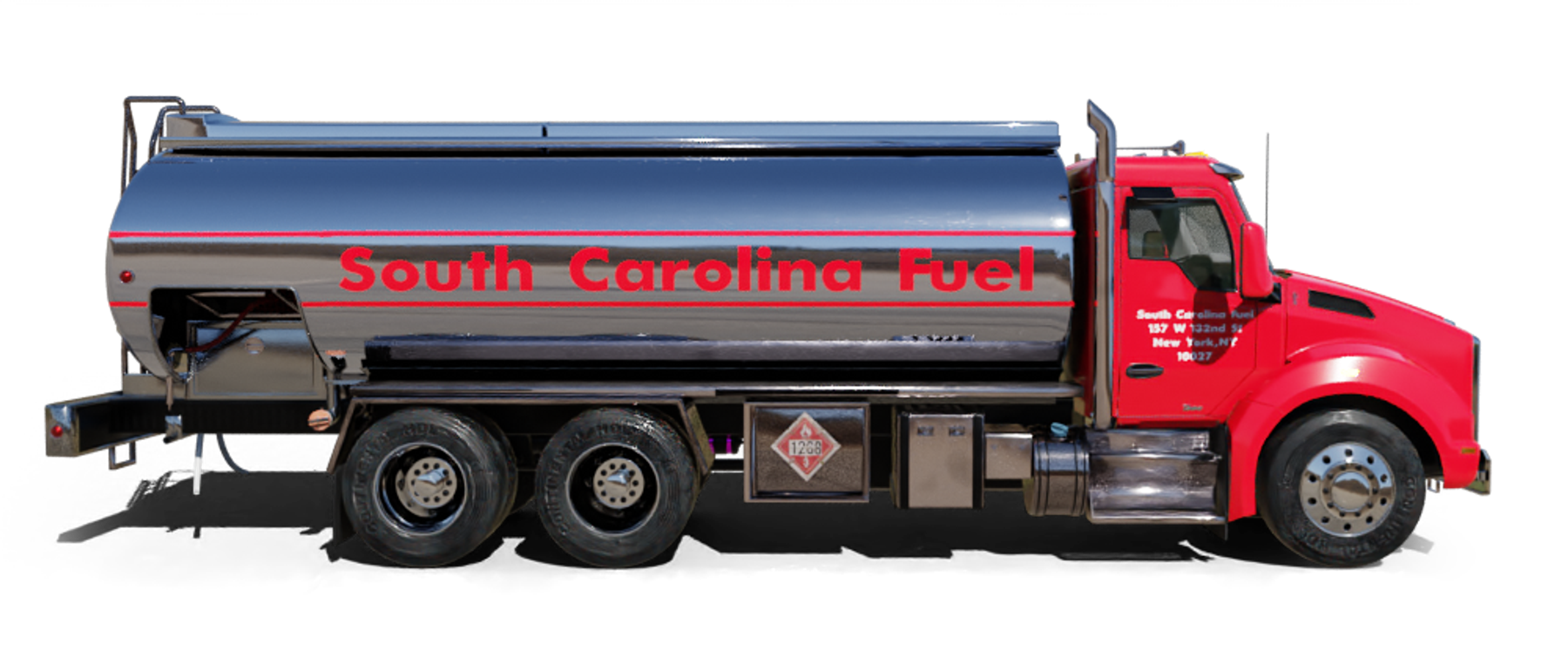 State Utilities Heating Oil Truck State Utilities residential home heating oil truck with a service van in Bethpage, Long Island, New York delivering fuel oil.