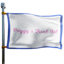 Peggy's Fuel Oil Heating Oil Prices Flag Photo of Peggy's Fuel Oil flag denoting best heating oil prices the company offers