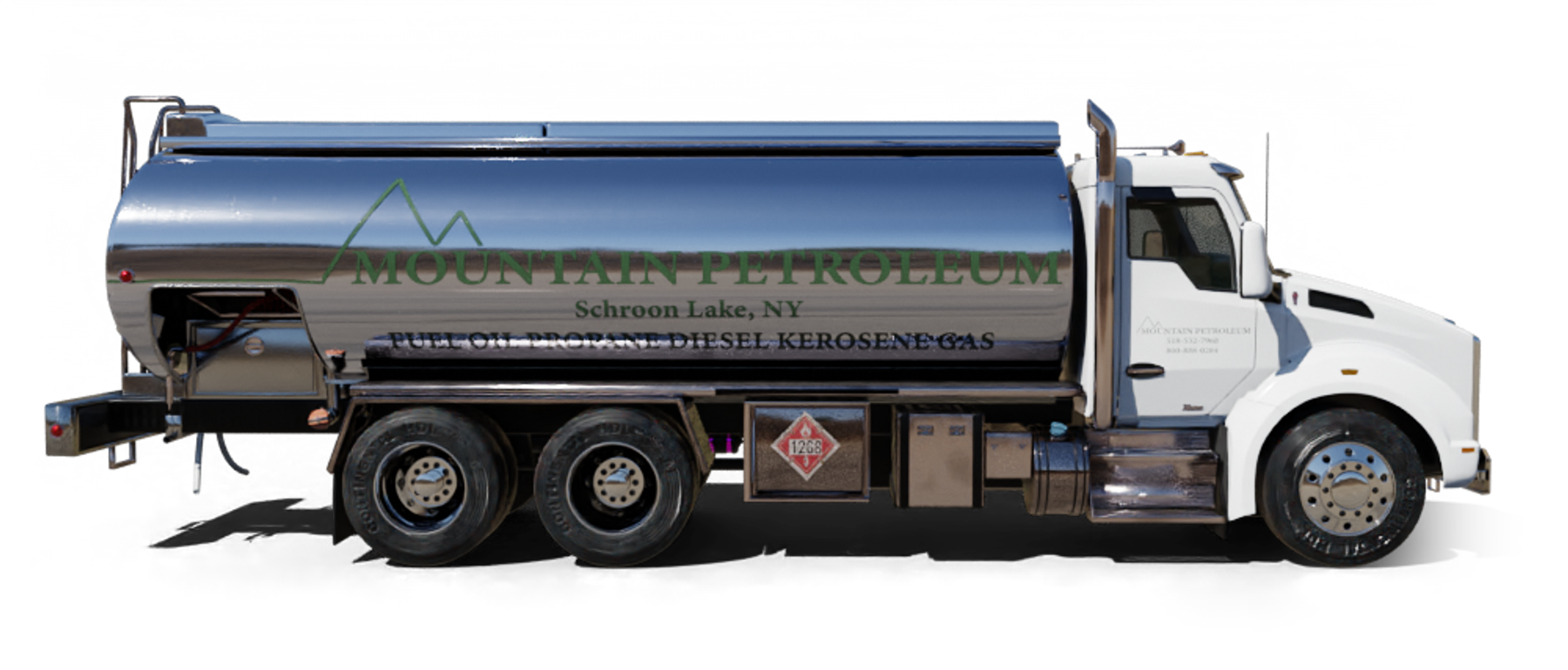 L & H Fuel Oil Heating Oil Truck L & H Fuel Oil residential home heating oil truck at the Waverly Shopping Center in Holtsville, Long Island, New York delivering fuel oil.