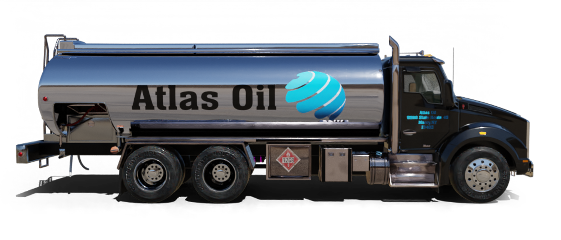 O.K. Petroleum Heating Oil Truck  O.K. Petroleum residential home heating oil truck parked in front of a firehouse  in Hauppauge, Long Island, New York delivering fuel oil.