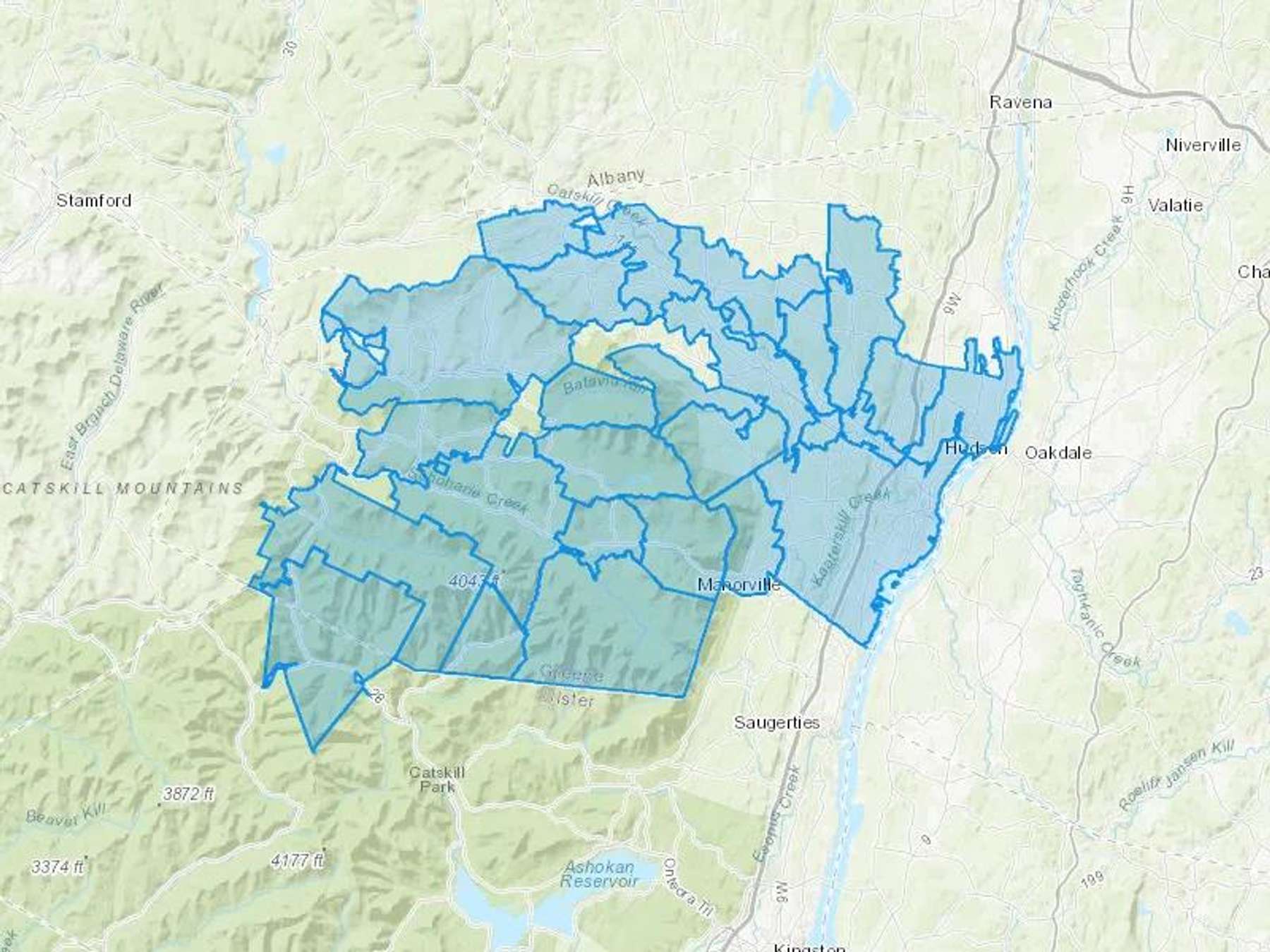 Mountain Fuels Inc Cash Heating Oil Delivery Map Map With The Mountain Fuels Inc Heating Oil Delivery Area Shaded In Blue