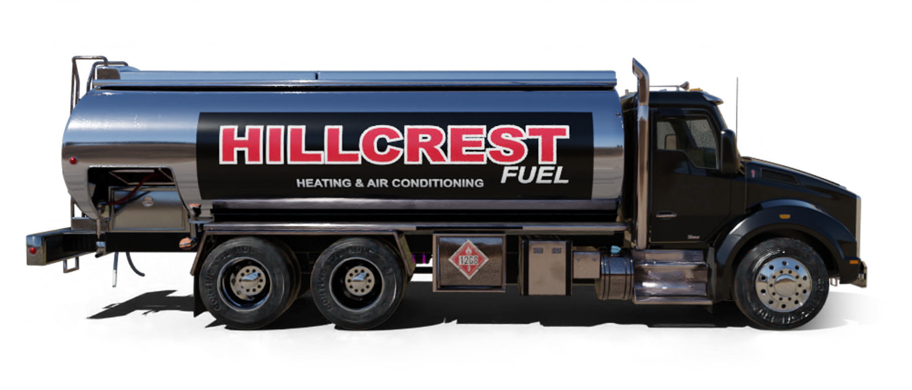 Precision Heating Heating Oil Truck Precision Heating residential home heating oil truck on Wantagh Ave in Levittown, Long Island, New York delivering fuel oil.