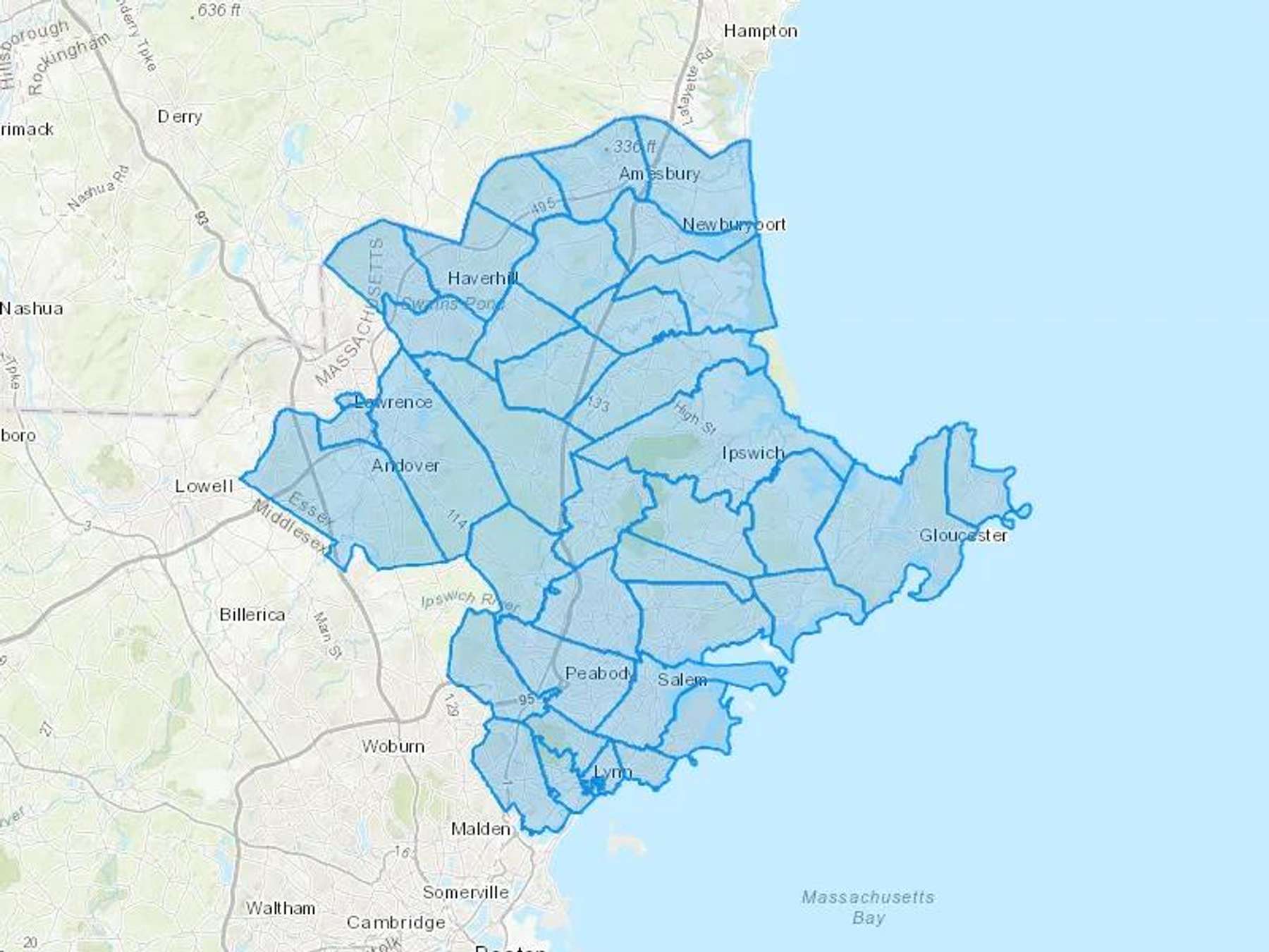 Natural Oil Cash Heating Oil Delivery Map Map With The Natural Oil Heating Oil Delivery Area Shaded In Blue