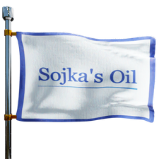 Sojka's Oil Burner service Heating Oil Prices Flag Photo of Sojka's Oil Burner service flag denoting best heating oil prices the company offers