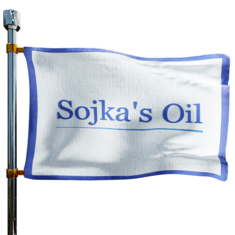 Sojka's Oil Burner service Heating Oil Prices Flag Photo of Sojka's Oil Burner service flag denoting best heating oil prices the company offers