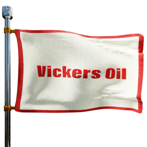 Vickers Inc cash heating oil price logo