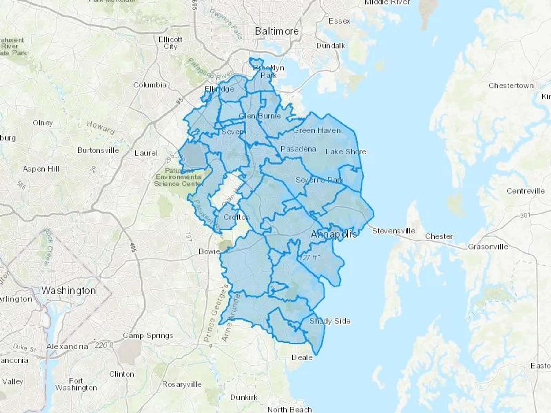 Murphy's Fuel Oil Company Cash Heating Oil Delivery Map Map With The Murphy's Fuel Oil Company Heating Oil Delivery Area Shaded In Blue