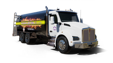 Purplefuels LLC Cash Heating Oil truck Photo of a Purplefuels LLC heating oil truck