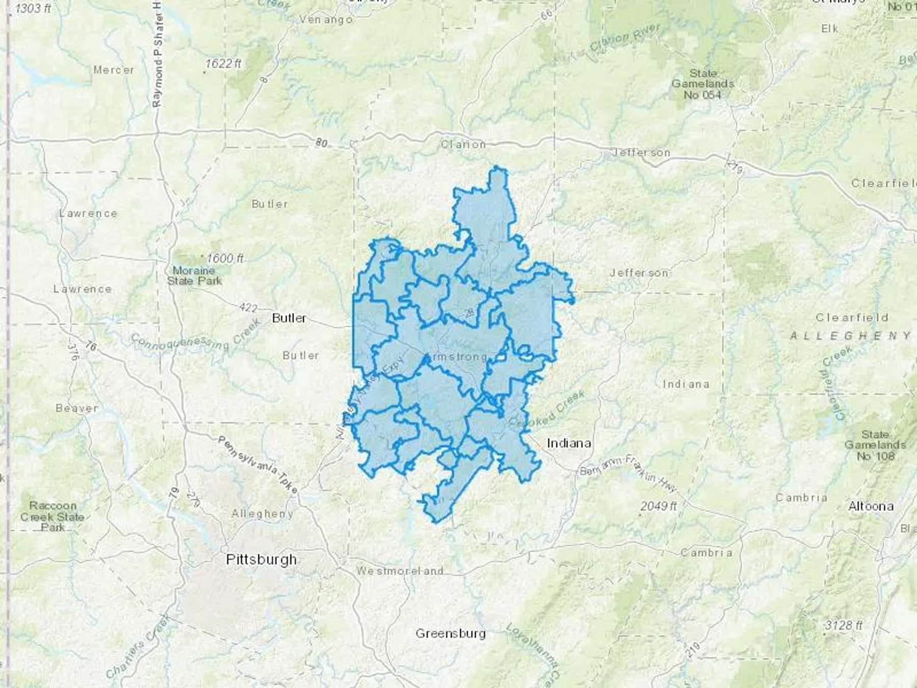 Paul Bradigan Sons Inc Cash Heating Oil Delivery Map Map With The Paul Bradigan Sons Inc Heating Oil Delivery Area Shaded In Blue