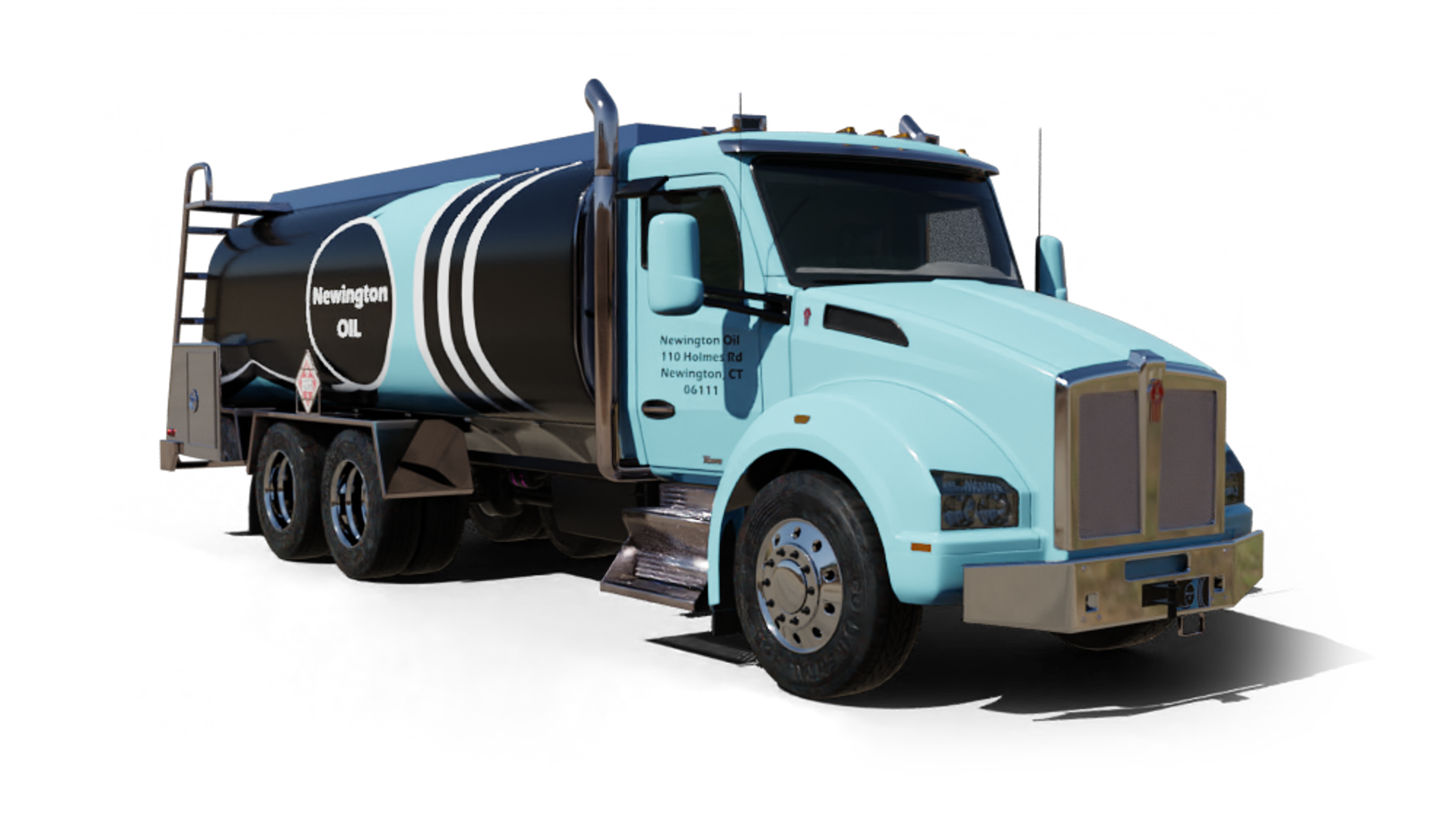 Heatly Oil truck Heatly Oil Truck in front of metro line