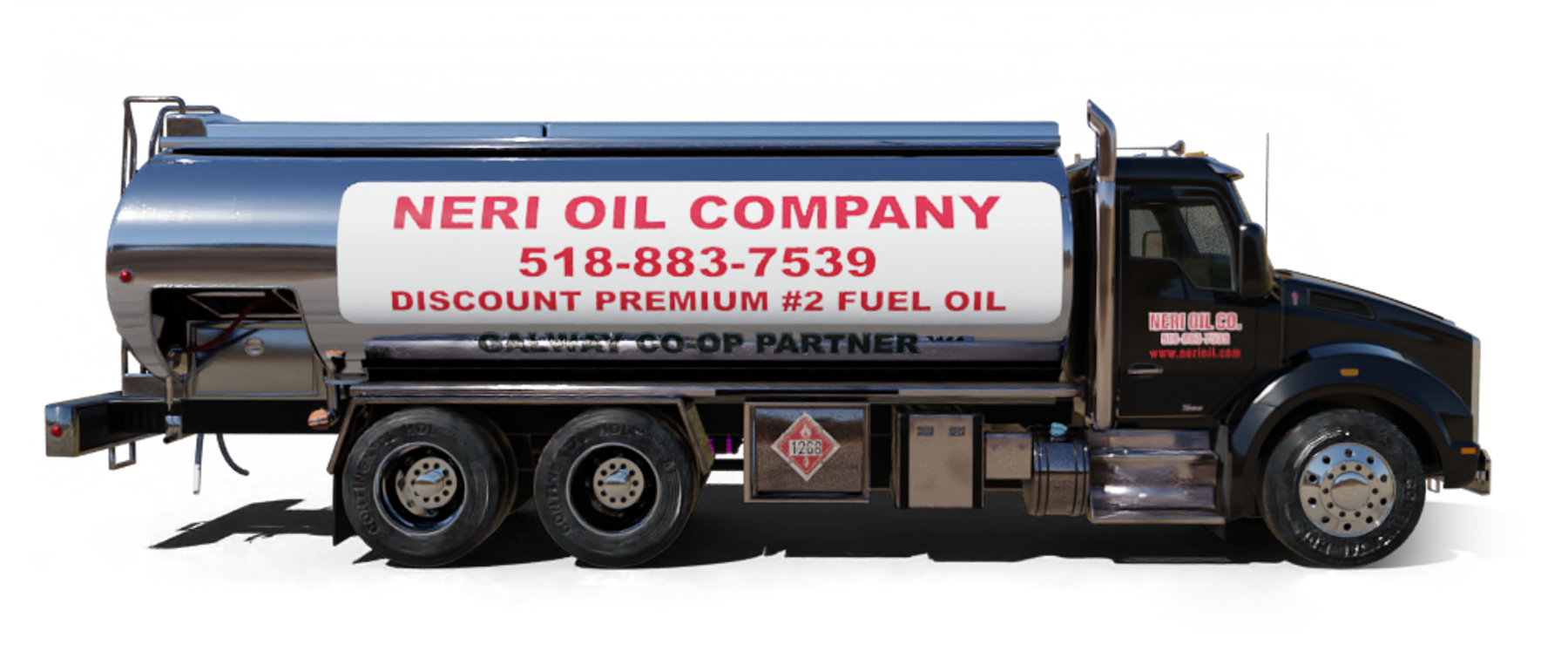 Marshall & Sons Heating Oil Truck Marshall & Sons residential home heating oil truck at the intersection of Foxhurst Road and Morton Ave in Oceanside, Long Island, New York delivering fuel oil.