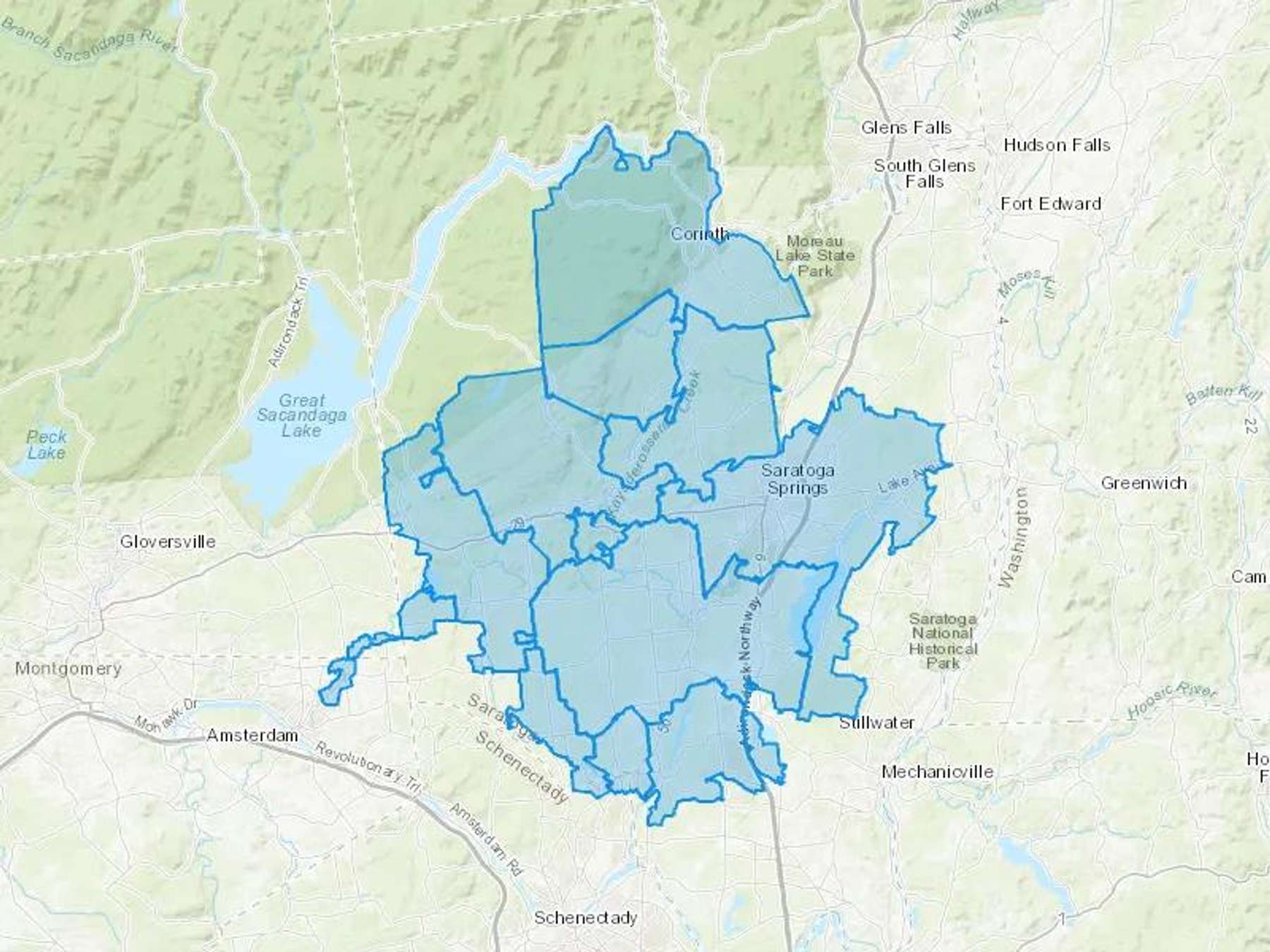 Neri Oil Company Inc Cash Heating Oil Delivery Map Map With The Neri Oil Company Inc Heating Oil Delivery Area Shaded In Blue