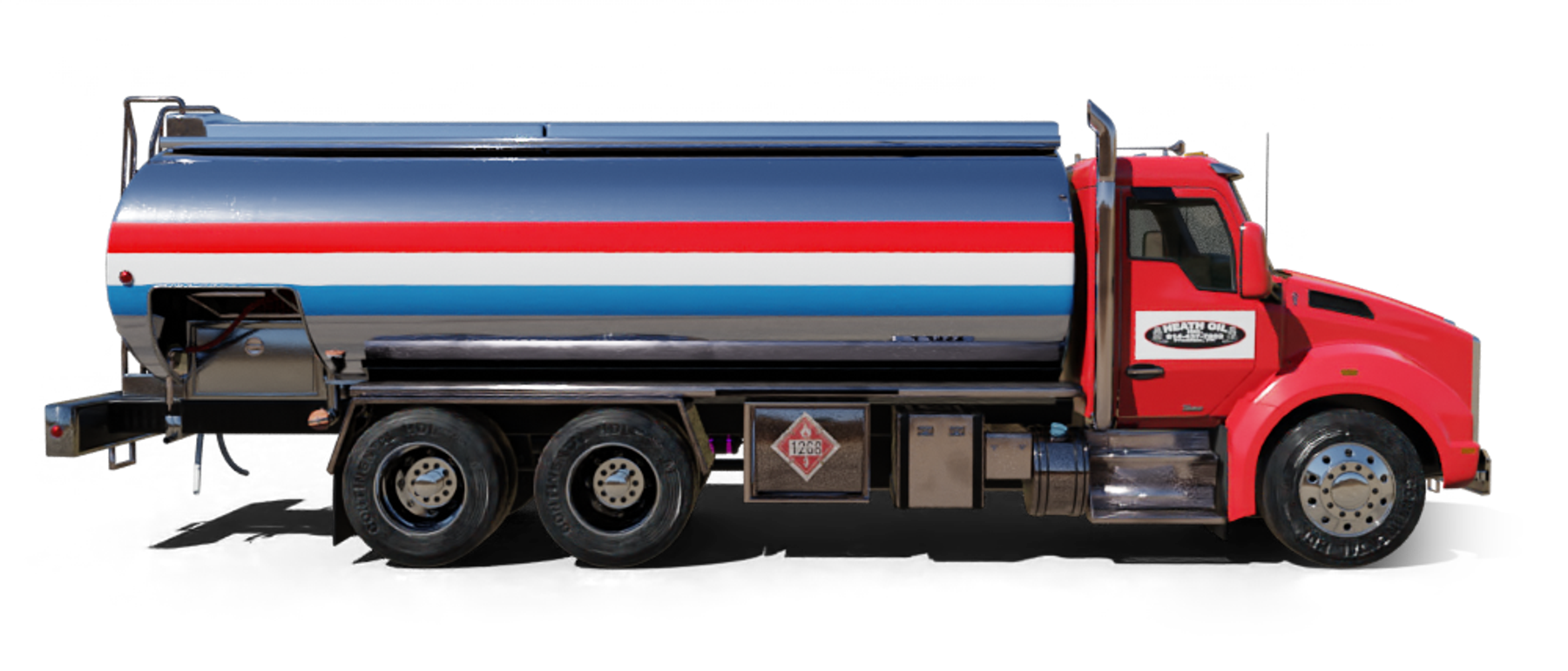 Heatly Oil truck Heatly Oil Truck in front of metro line