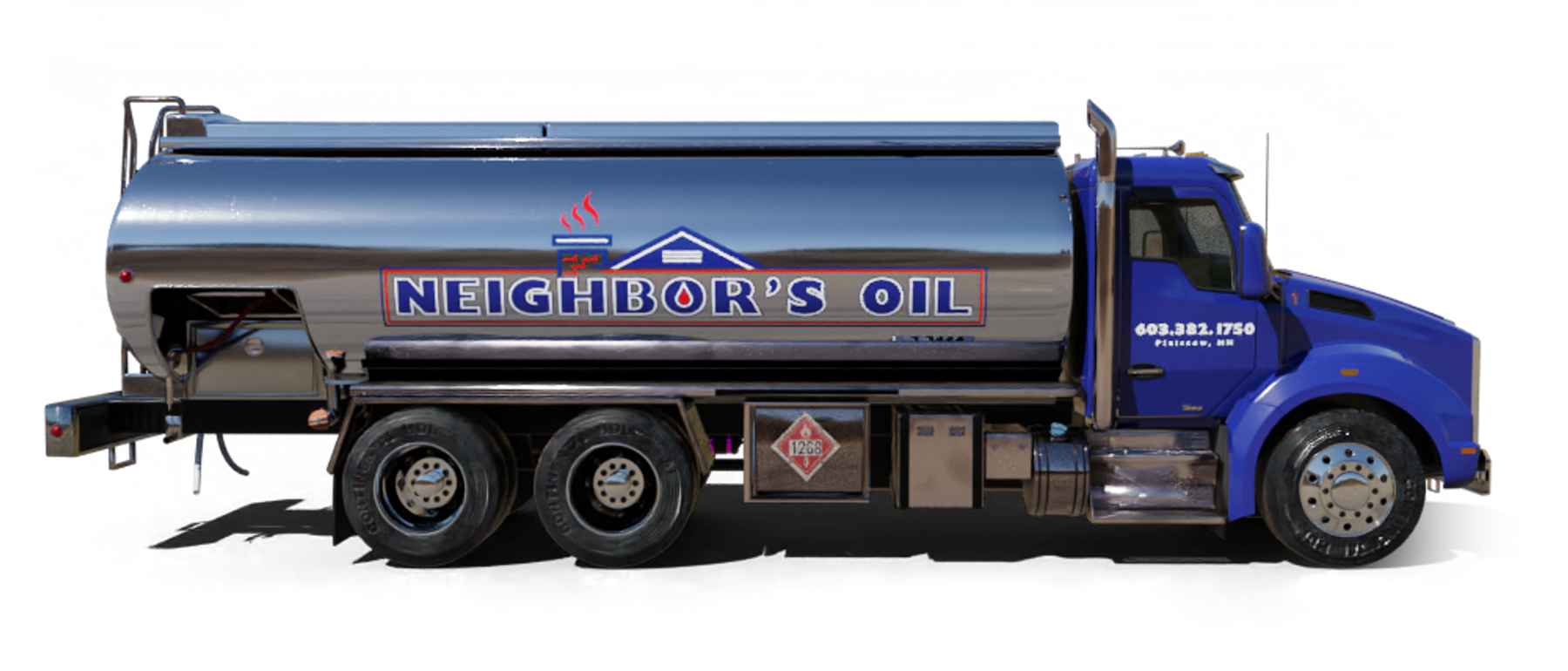 Pyramid Air Heating Oil Truck Pyramid Air residential home heating oil truck at the intersection of Lake Ave and 3rd St in Deer Park, Long Island, New York delivering fuel oil.