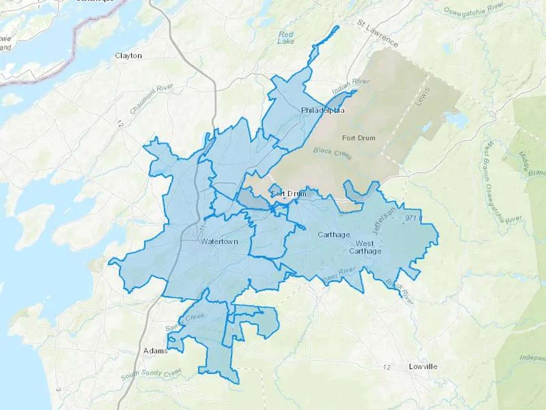 Christman Fuel Service Inc Cash Heating Oil Delivery Map Map With The Christman Fuel Service Inc Heating Oil Delivery Area Shaded In Blue
