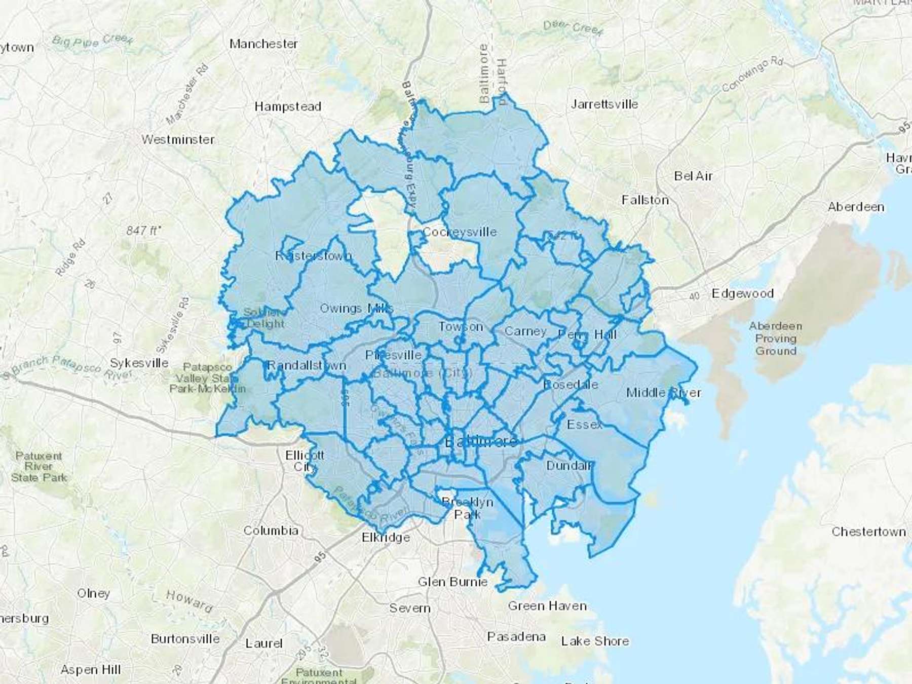 Rittenhouse Fuel Co Cash Heating Oil Delivery Map Map With The Rittenhouse Fuel Co Heating Oil Delivery Area Shaded In Blue