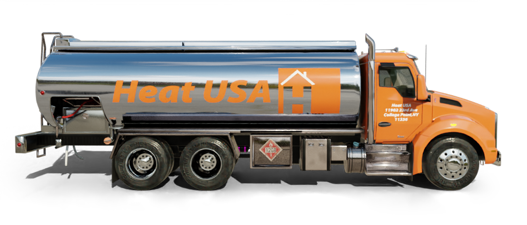 Heatly Oil truck Heatly Oil Truck in front of metro line