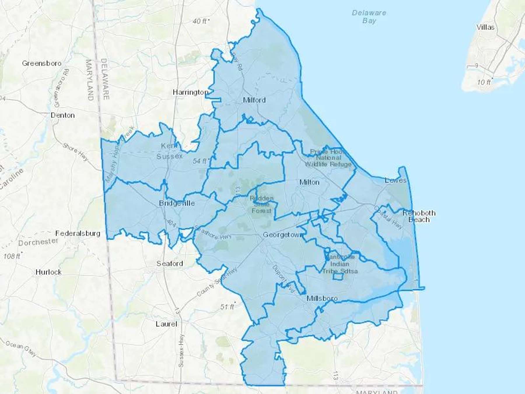 Baker Petroleum Cash Heating Oil Delivery Map Map With The Baker Petroleum Heating Oil Delivery Area Shaded In Blue