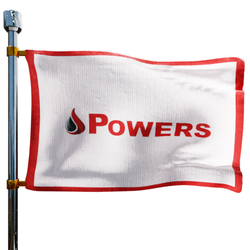 Powers Energy cash heating oil price logo