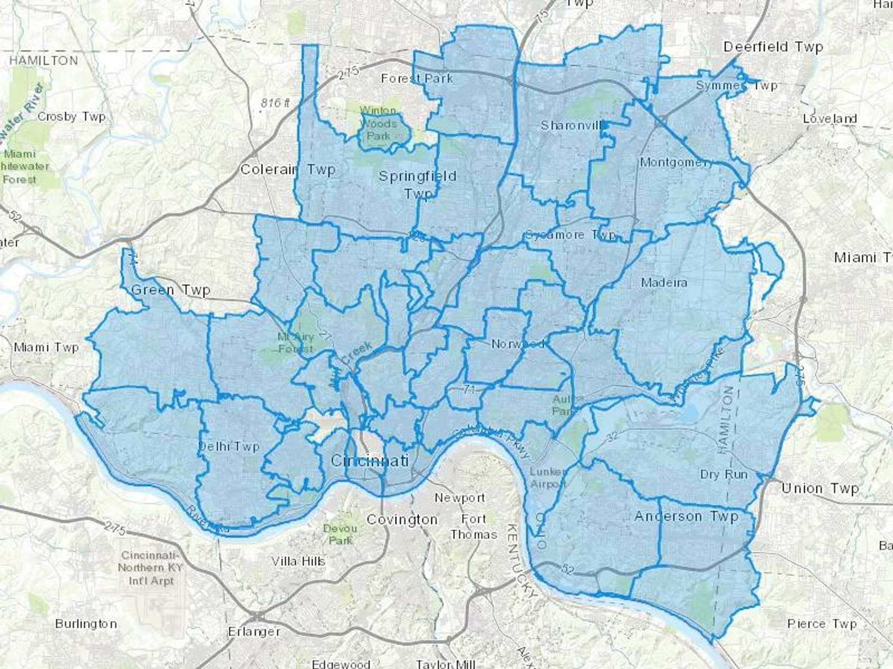 Adams Heating & Cooling Cash Heating Oil Delivery Map Map With The Adams Heating & Cooling Heating Oil Delivery Area Shaded In Blue