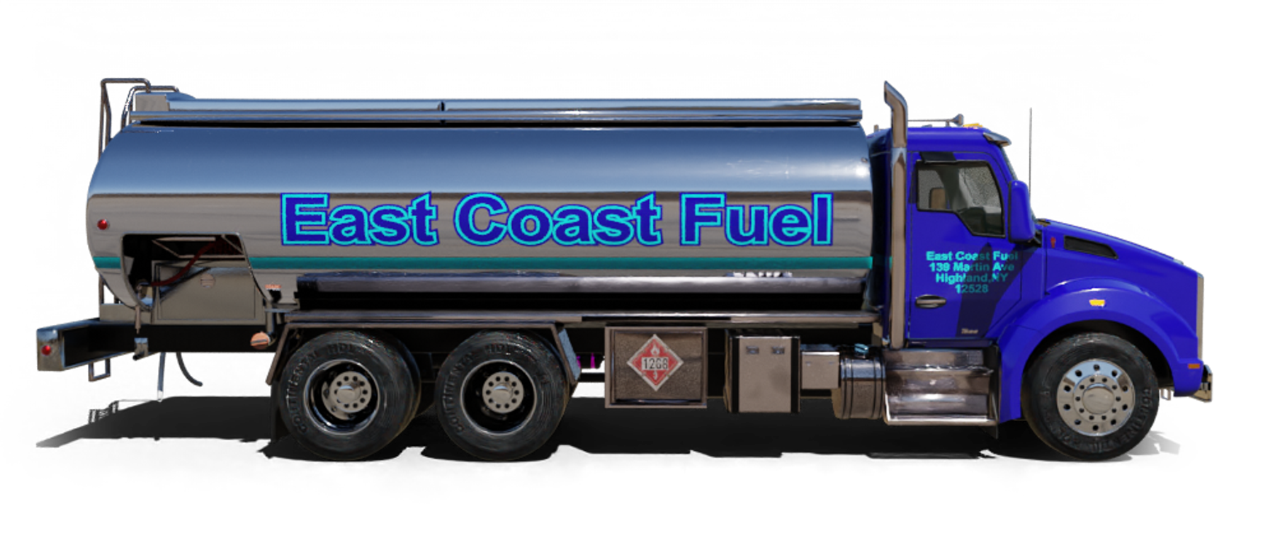 Frank Brothers Fuel Heating Oil Truck Frank Brothers Fuel residential home heating oil truck parked at an oceanfront mansion in Bay Shore, Long Island, New York delivering fuel oil.