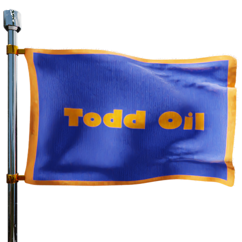 Todd Oil Heating Oil Prices Flag Photo of Todd Oil flag denoting best heating oil prices the company offers