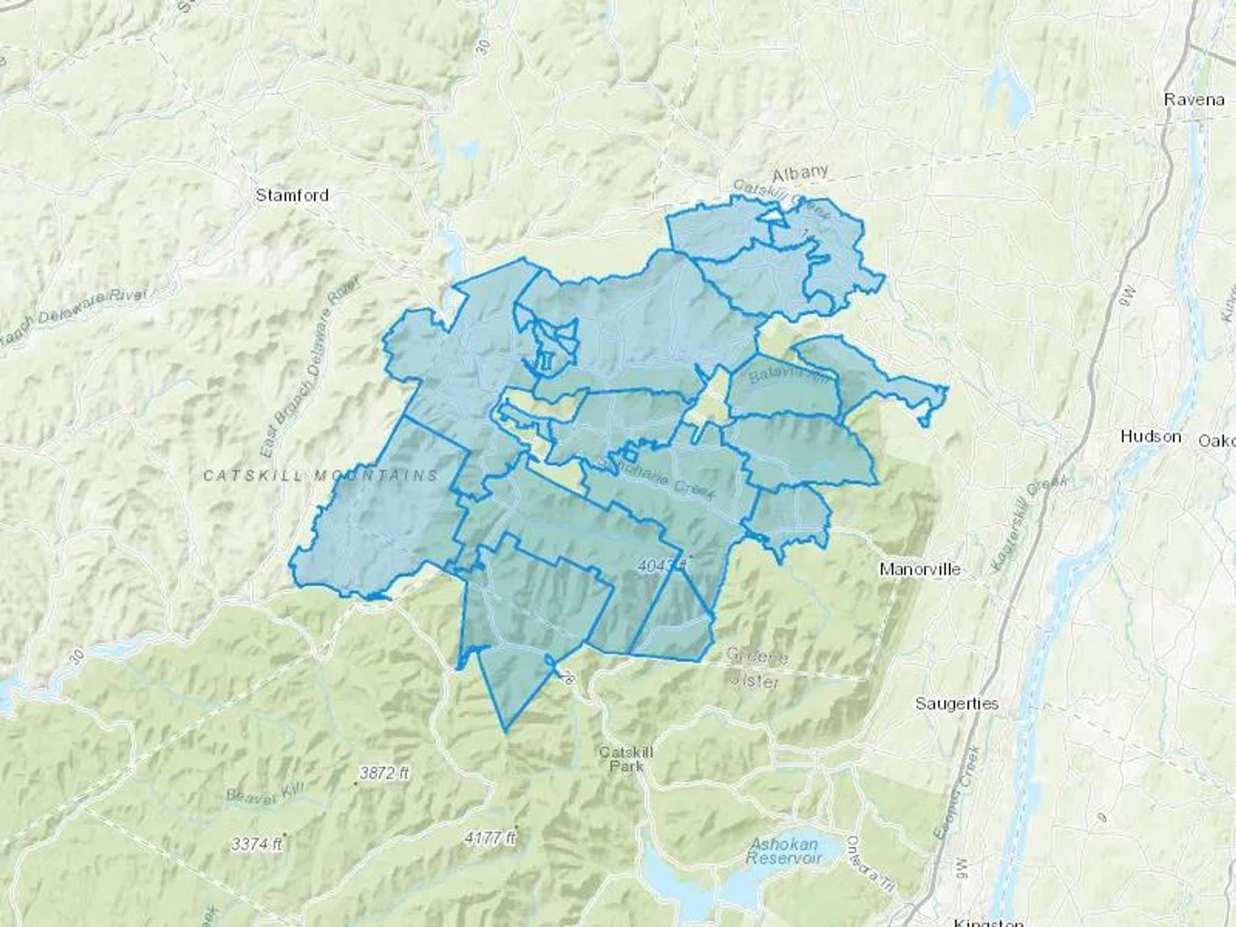 Hidden Valley Oil LLC Cash Heating Oil Delivery Map Map With The Hidden Valley Oil LLC Heating Oil Delivery Area Shaded In Blue