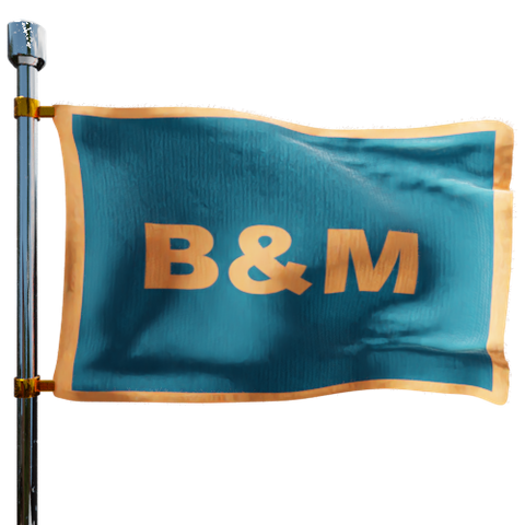 B&M Oil and Gas Heating Oil Prices Flag Photo of B&M Oil and Gas flag denoting best heating oil prices the company offers