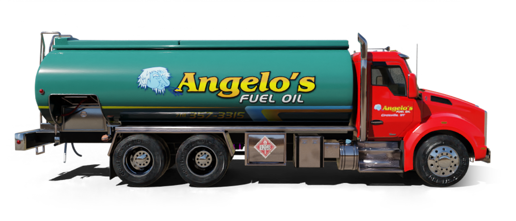 J Thurston Heating Oil Truck J Thurston Heating Oil Truck parked at riverside