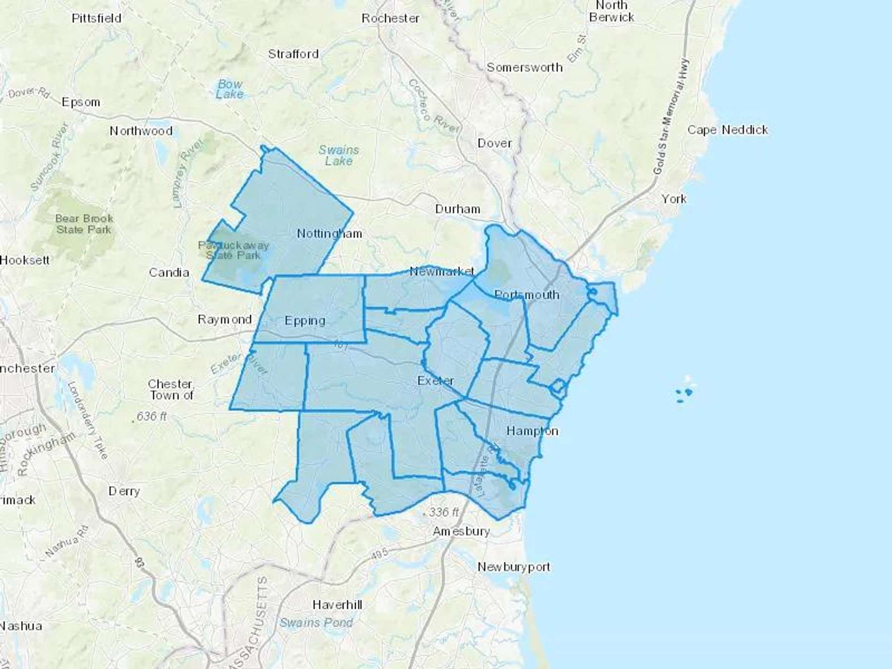 Hometown Oil Cash Heating Oil Delivery Map Map With The Hometown Oil Heating Oil Delivery Area Shaded In Blue