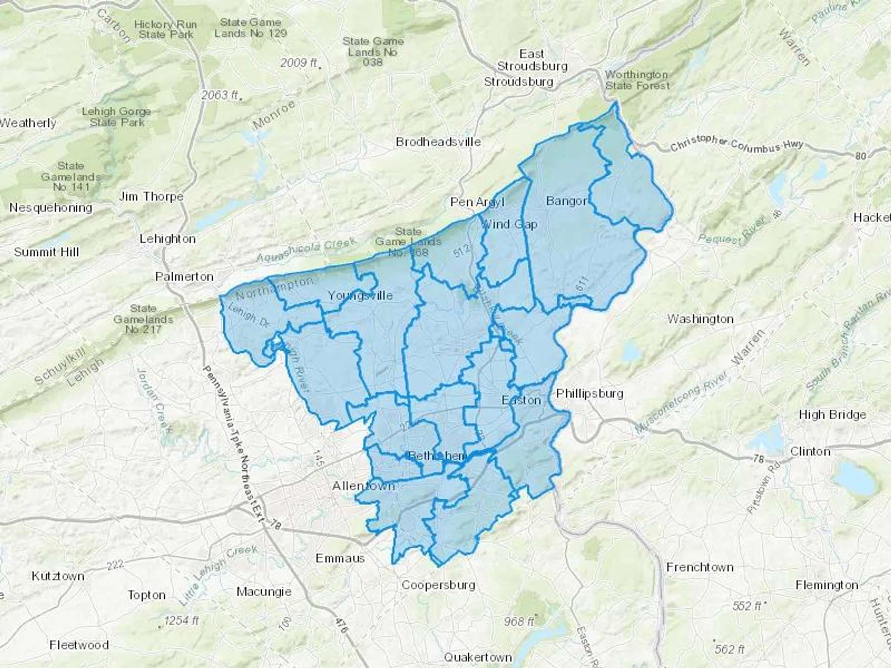 Day & Nite Oil Cash Heating Oil Delivery Map Map With The Day & Nite Oil Heating Oil Delivery Area Shaded In Blue