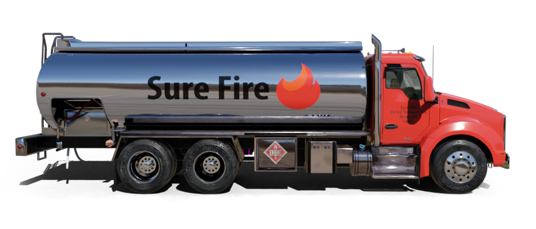 Dole Fuel Heating Oil Truck Dole Fuel residential home heating oil truck adjacent to the Huntington Manor Fire Department in Huntington, Long Island, New York delivering fuel oil.