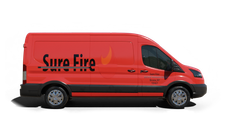 Sure Fire Fuel Corp furnace repair van Photo of a Sure Fire Fuel Corp furnace repair van