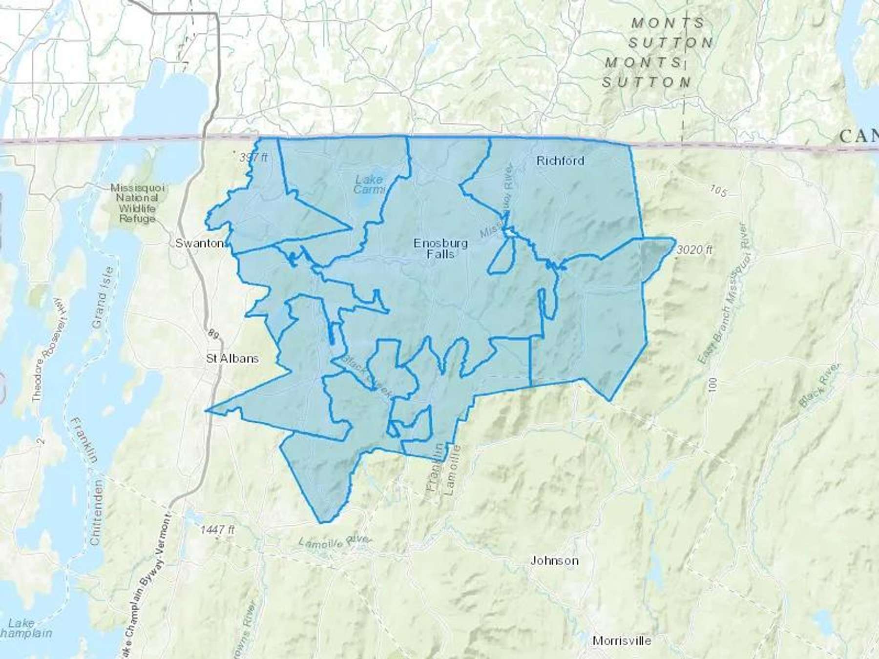 Patterson Fuels Cash Heating Oil Delivery Map Map With The Patterson Fuels Heating Oil Delivery Area Shaded In Blue