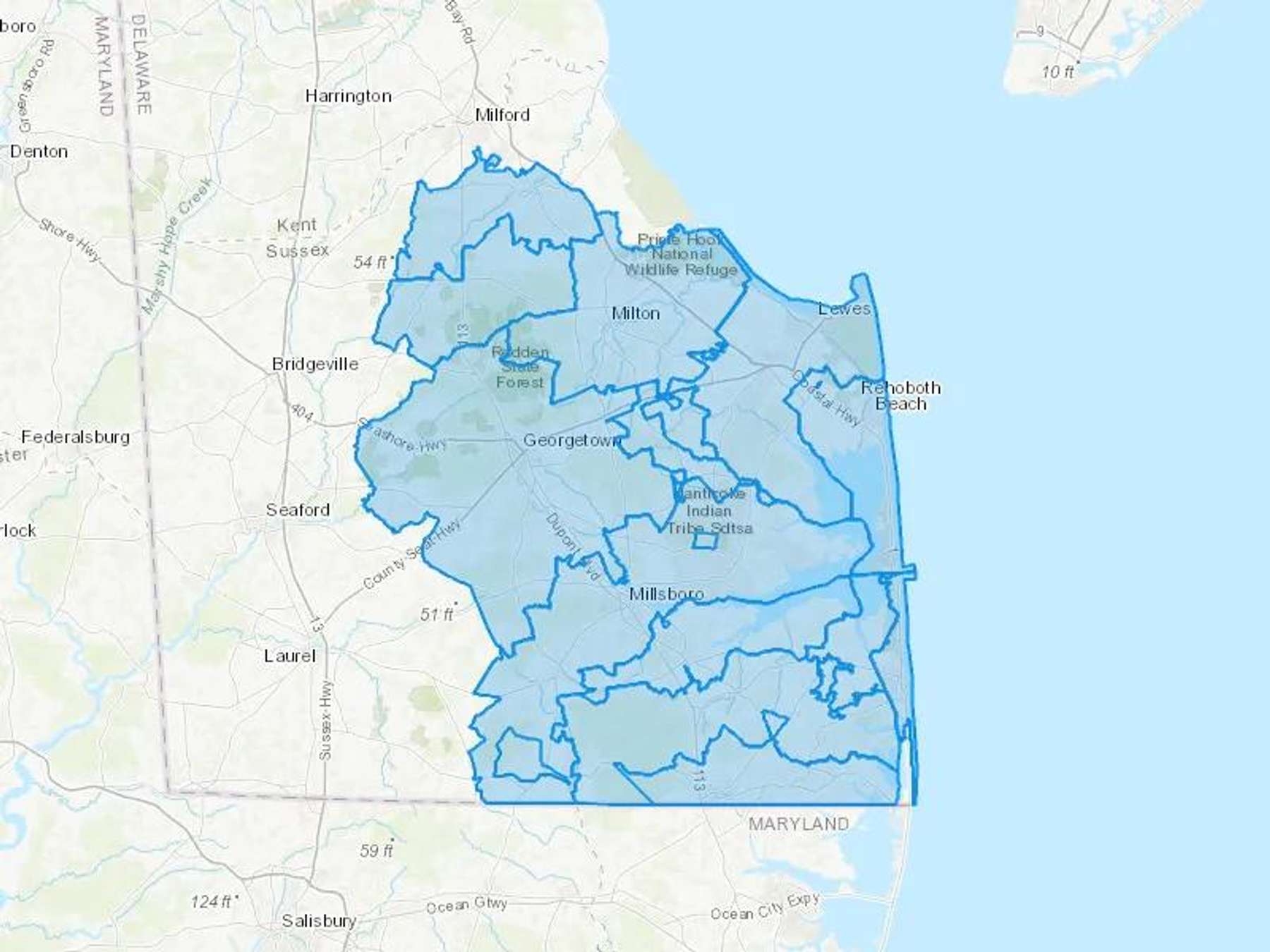 George Sherman Corporation and Sherman Heating Oils Cash Heating Oil Delivery Map Map With The George Sherman Corporation and Sherman Heating Oils Heating Oil Delivery Area Shaded In Blue