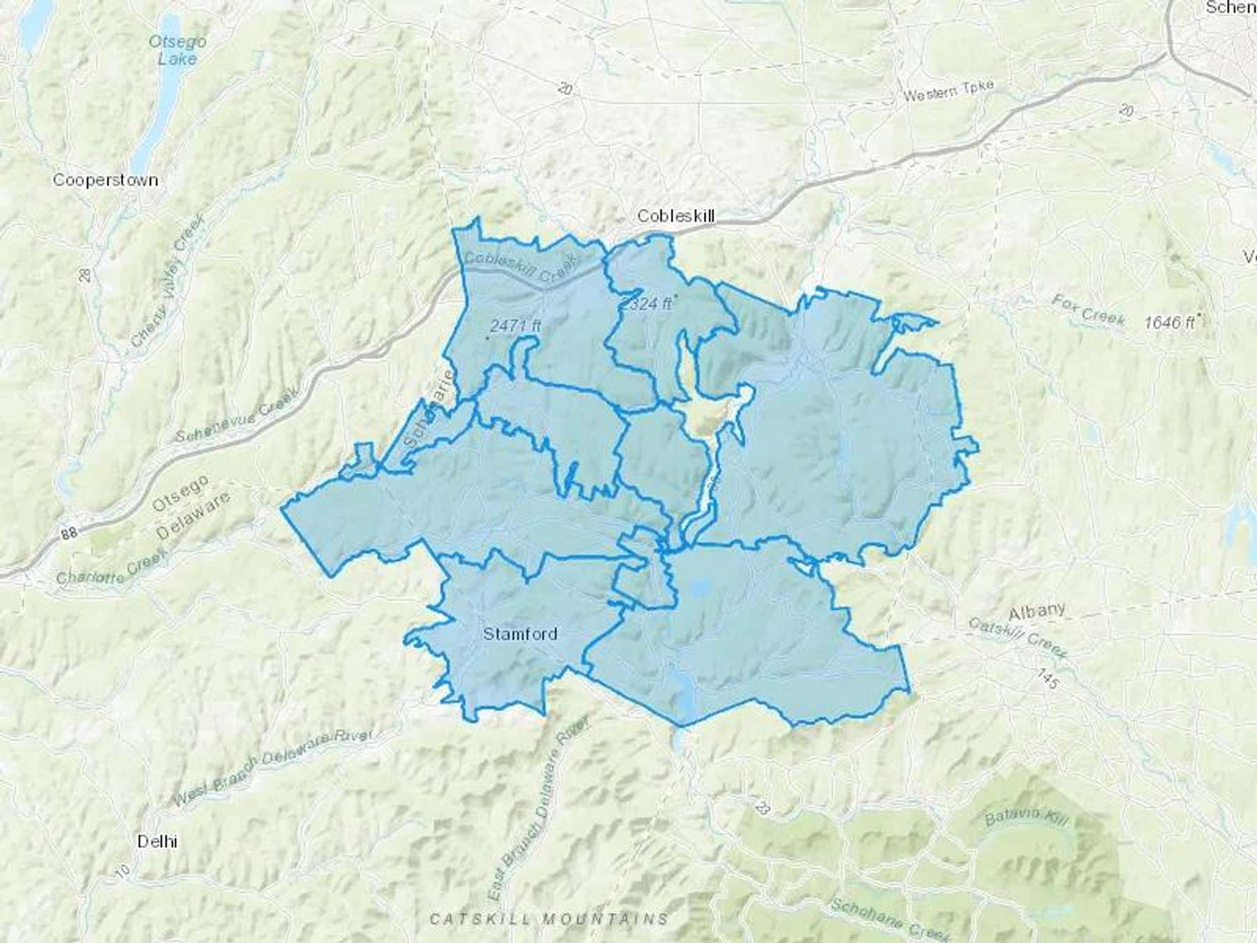 Sunrise Heating Fuels Inc Cash Heating Oil Delivery Map Map With The Sunrise Heating Fuels Inc Heating Oil Delivery Area Shaded In Blue