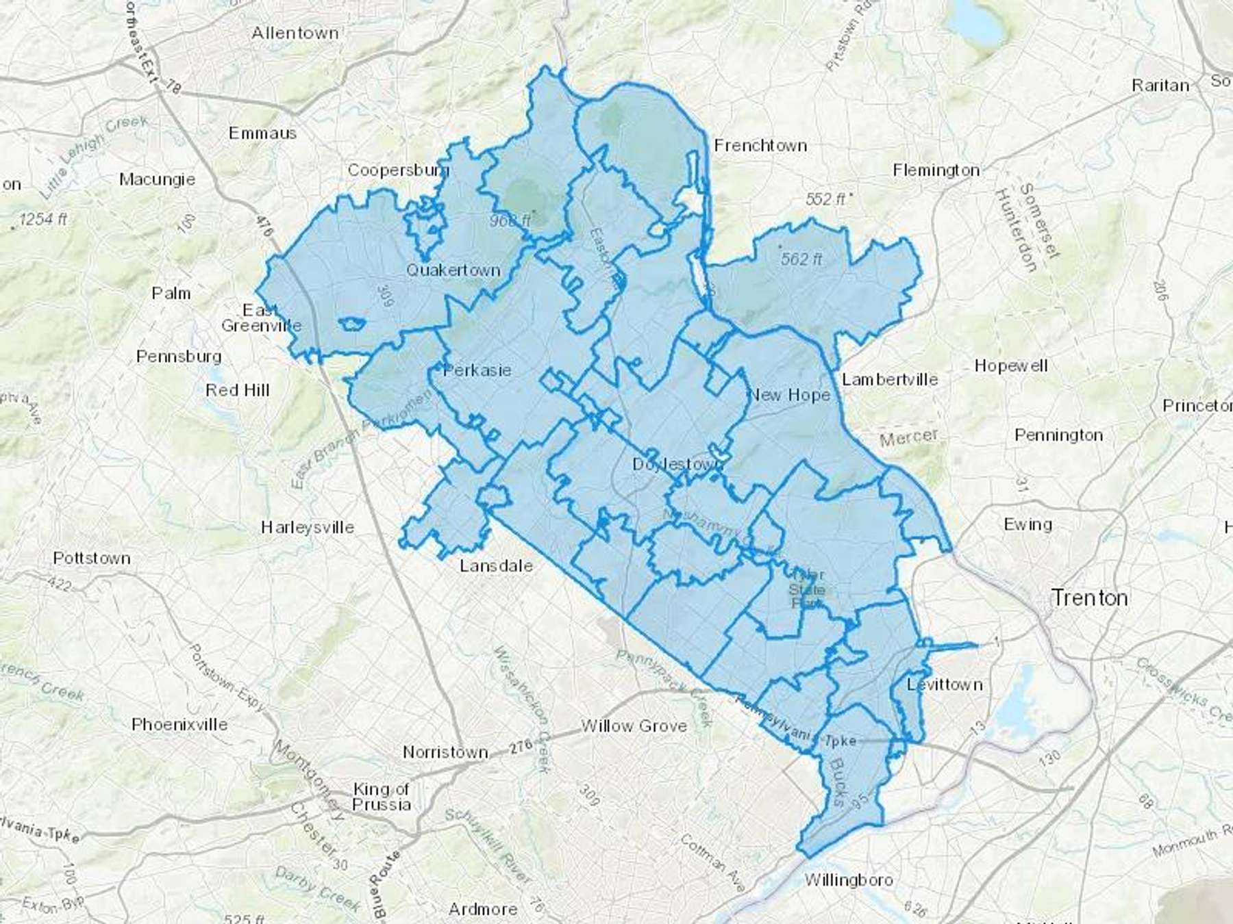 Dollarwise Oil Co Cash Heating Oil Delivery Map Map With The Dollarwise Oil Co Heating Oil Delivery Area Shaded In Blue