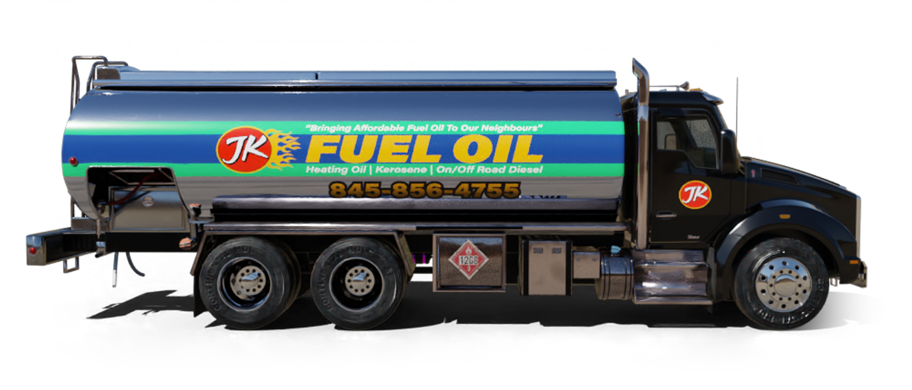 Hirsch Fuels Heating Oil Truck Hirsch Fuels residential home heating oil truck parket in the Townline Road parking Lot in Hauppauge, Long Island, New York delivering fuel oil.