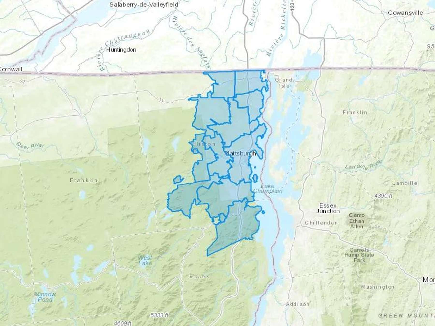 Leroux Enterprises LLC Cash Heating Oil Delivery Map Map With The Leroux Enterprises LLC Heating Oil Delivery Area Shaded In Blue
