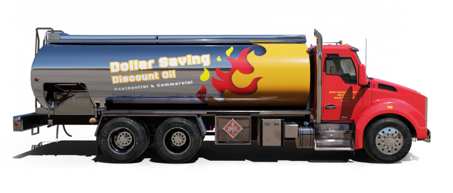 Dave & J Fuel Oil Heating Oil Truck Dave & J Fuel Oil residential home heating oil truck on Suffolk Ave in Brentwood, Long Island, New York delivering fuel oil.